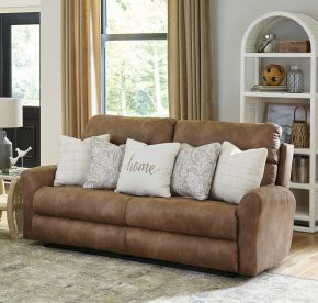 Catnapper 3881-1811/19-1728/26 Justine - Lay Flat Reclining Sofa - Burlap