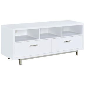 CoasterEssence 701972 Casey - 2-Drawer Engineered Wood TV Stand - White