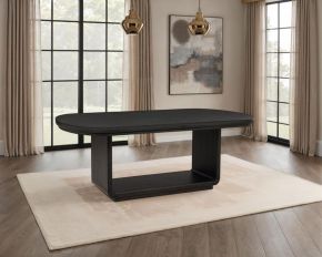 Coaster Fine Furniture 115391 Leandro - 78" Extension Dining Room Table - Burnished Black