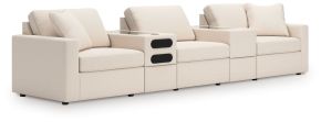 Signature Design by Ashley® 92103S64 Modmax - 5-Piece Sectional With Audio System And With Storage Console - Oyster
