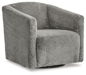 Signature Design by Ashley® A3000330 Bramner - Charcoal - Swivel Accent Chair