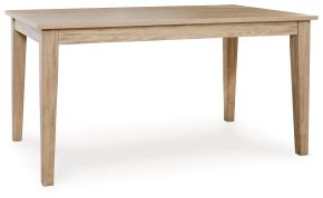 Signature Design by Ashley® D511-25 Gleanville - Light Brown - Rectangular Dining Room Table