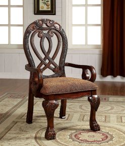 Furniture of America CM3186CH-AC-2PK Wyndmere - Arm Chair (Set of 2) - Cherry