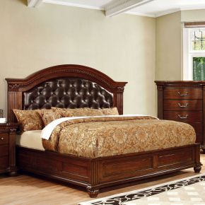 Furniture of America CM7736CK-BED Grandom - California King Bed - Cherry