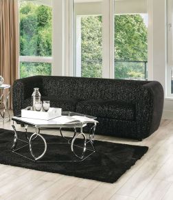 Furniture of America FM61001BK-SF Verdal - Sofa - Black