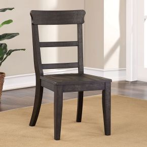Furniture of America CM3389BK-SC-2PK Leonidas - Side Chair (Set of 2) - Antique Black