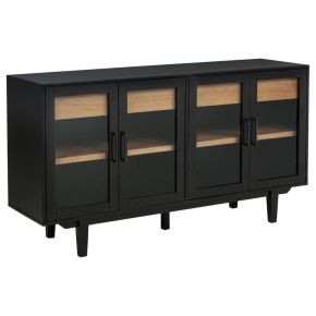 Coaster Fine Furniture 108545BLK Middleton - 4-Door Sideboard Server With Dual Drawers - Black