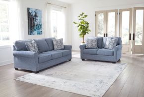 Benchcraft® 32604/38/35 Carissa Manor - 2 Pc. - Sofa, Loveseat - Denim