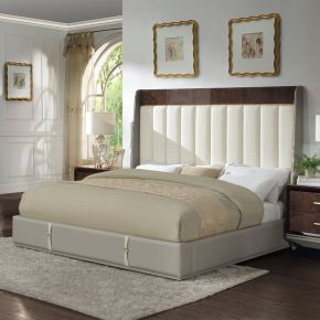 ACME BD20021EK Jamonica - Eastern King Bed - Beige & Dark Brown