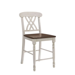 ACME 70432 Dylan - Counter Height Chair (Set of 2) - Buttermilk & Oak