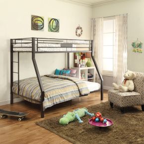 ACME 37510 ACME 37510 Limbra - Twin Over Full Bunk Bed - Sandy Brown