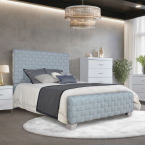 ACME BD02352EK Saree - Eastern King Bed - Light Teal & Gray