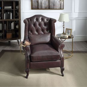 ACME AC02994 Pino - Accent Chair - Vintage Brown Top Grain Leather