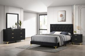 CoasterEveryday 224451Q-S4 Kendall - Queen 4 Piece Bedroom Set - Black