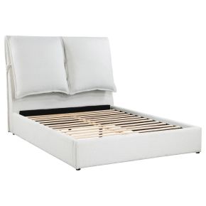 Coaster Fine Furniture 306040Q Gwendoline - Upholstered Queen Platform Bed With Pillow Headboard - White