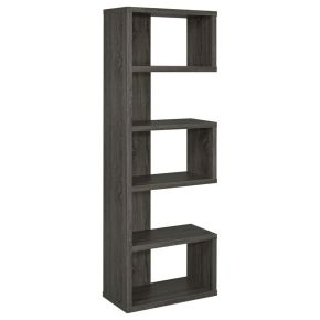 CoasterEveryday 800552 Joey - 5-Shelf Bookshelf - Weathered Gray