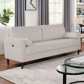 Furniture of America CM6452WH-SF Horgen - Sofa - Off-White