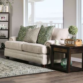 Furniture of America SM5158-LV Hatfield - Loveseat - Cream