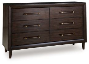Benchcraft® B611-31 Dantenton - Dresser - Merlot