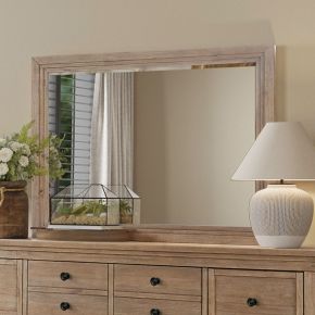 Liberty Furniture 928-BR51 Haven Hills - Landscape Mirror - Camel Beige