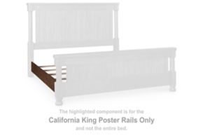 Signature Design by Ashley® PCB824-94 Rowlenstown - California King Poster Rails - Brown