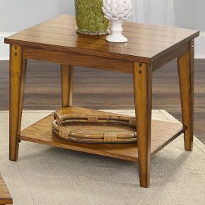 Liberty Furniture 110-OT1023 Lake House - Square Lamp Table - Light Brown