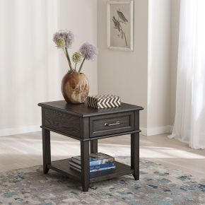 Liberty Furniture 792-OT1020 Mill Creek - Drawer End Table - Dark Brown
