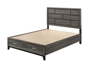 ACME 27057EK Valdemar - Eastern King Bed - Weathered Gray - 55"