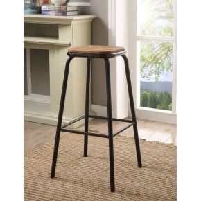 ACME 72387 ACME 72387 Scarus - Bar Stool (Set of 2) - Natural & Black