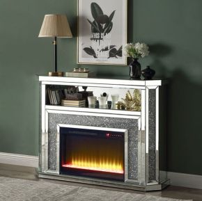 ACME AC00508 Noralie - Fireplace - Mirrored - 39"