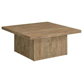 Coaster Fine Furniture 708068 Devar - Square Engineered Wood Coffee Table - Mango Brown