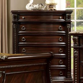 Furniture of America CM7670C Fromberg - Chest - Brown Cherry