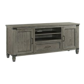 Intercon FR-HT-7030-PEW-C Foundry - 70" TV Console - Brushed Pewter