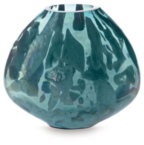 Signature Design by Ashley® A2000738 Cartshaw - Vase - 7" - Iridescent Teal