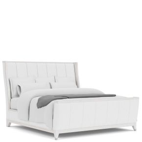 Riverside Furniture 82572-82580-82581 Hepburn - King Upholstered Bed - White
