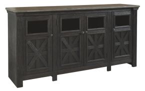 Ashley Furniture W736-68 Tyler Creek - Extra Large TV Stand - Black / Gray