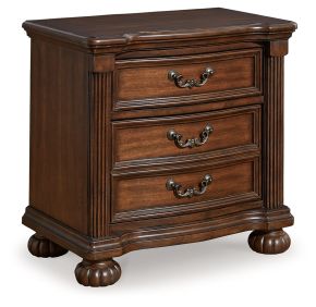 Ashley Furniture B764-93 Lavinton - Three Drawer Night Stand - Brown