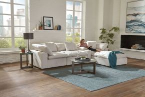 Jackson 4445/31/59/28/88-11 Posh - 5 Piece Modular Sectional With 1 Armless, 2 Corners, 1 Cocktail Ottoman, 1 Console - Porcelain