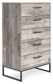 Signature Design by Ashley® EB2320-245 Neilsville - Whitewash - Five Drawer Chest