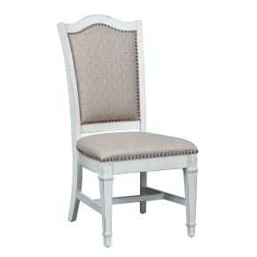 Liberty Furniture 520-C6501S Abbey Park - Upholstered Side Chair - White