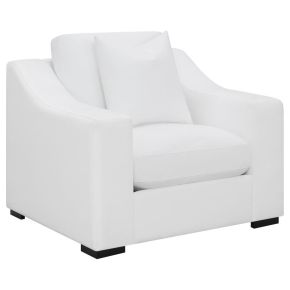 CoasterElevations 509893 Ashlyn - Upholstered Sloped Arm Accent Chair - White