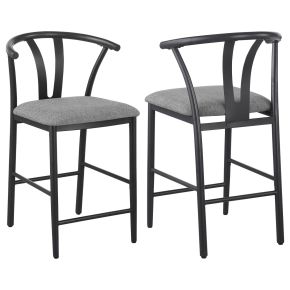 Coaster Fine Furniture 105549 Dolman - Counter Height Dining Side Chair (Set of 2) - Gray