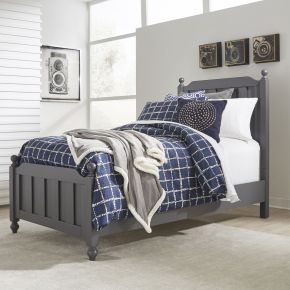Liberty Furniture 423-BR11HF Cottage View - Twin Panel Headboard & Footboard - Dark Gray