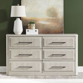 Liberty Furniture 522-BR31 Modern Play - 6 Drawer Dresser - White
