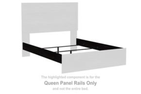 Signature Design by Ashley® B2589-96 Belachime - Queen Panel Rails - Charcoal