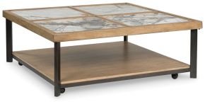 Ashley Furniture T632-8 Montia - Square Cocktail Table - Multi