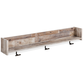 Signature Design by Ashley® EA2320-151 Neilsville - Wall Mounted Coat Rack w/Shelf - Whitewash