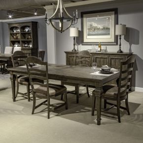 Liberty Furniture 297-DR-5RLS Paradise Valley - 5 Piece Rectangular Table Set - Dark Brown