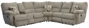 Catnapper 225/62256/62257-38 Catnapper 225/62256/62257-38 Elliott - 2 Piece Power Reclining Sectional With Console - Pewter