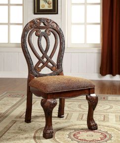 Furniture of America CM3186CH-SC-2PK Wyndmere - Side Chair (Set of 2) - Brown / Cherry